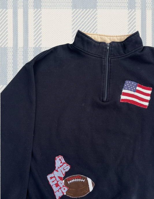 New England Patch Quarter Zip (L)