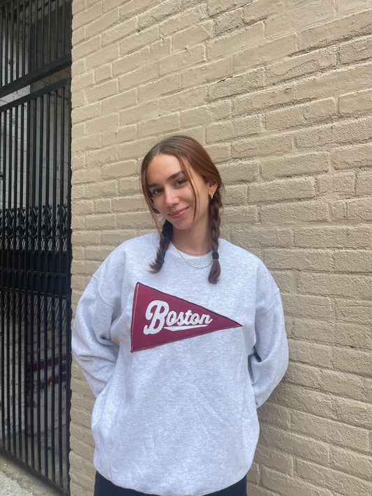 Vintage Inspired Boston Crew