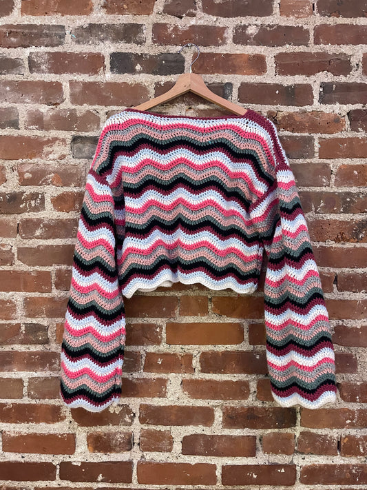 Zig Zag Crochet Sweater