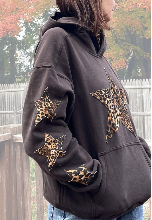 Leopard Star Hoodie (M)