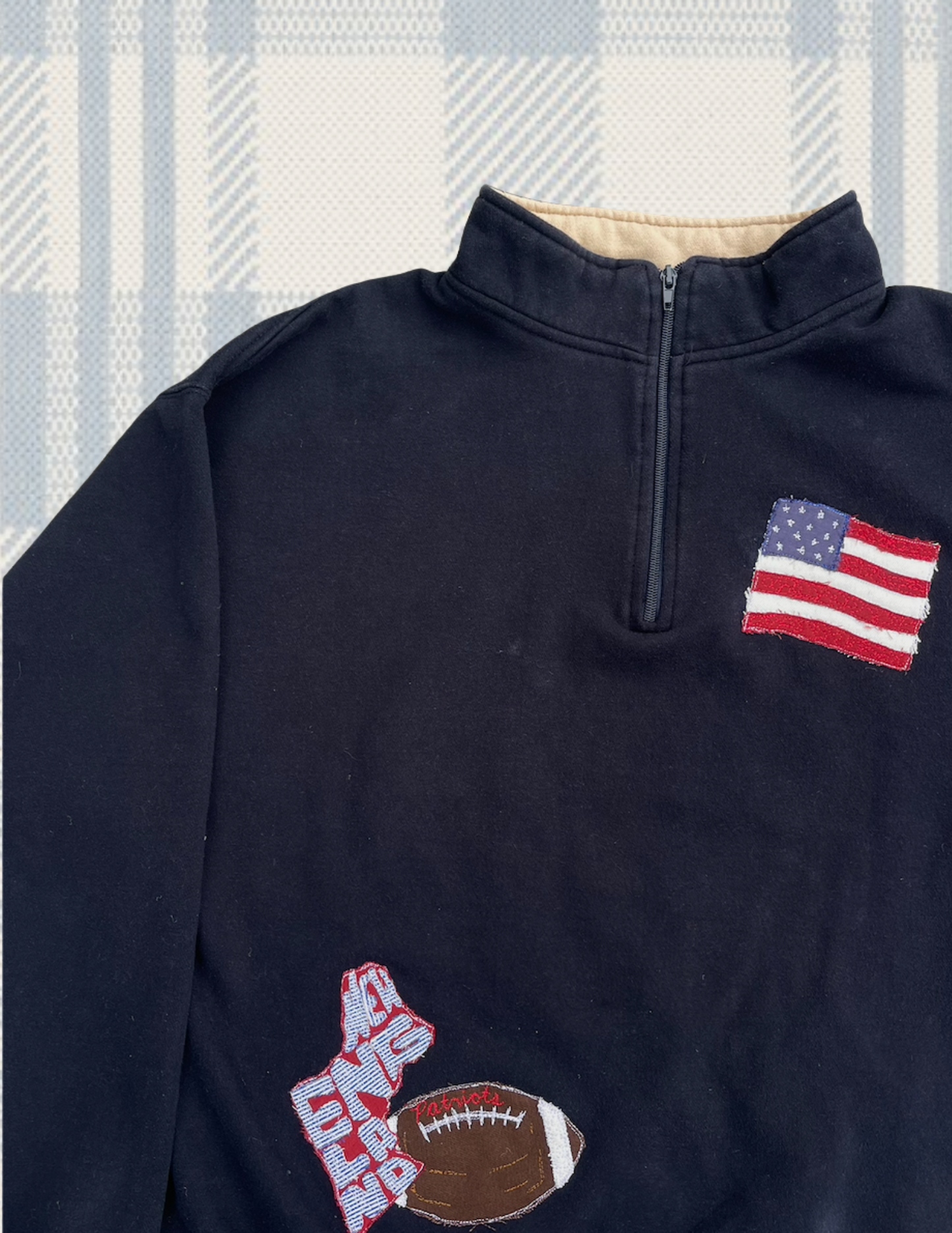 New England Patch Quarter Zip (L)