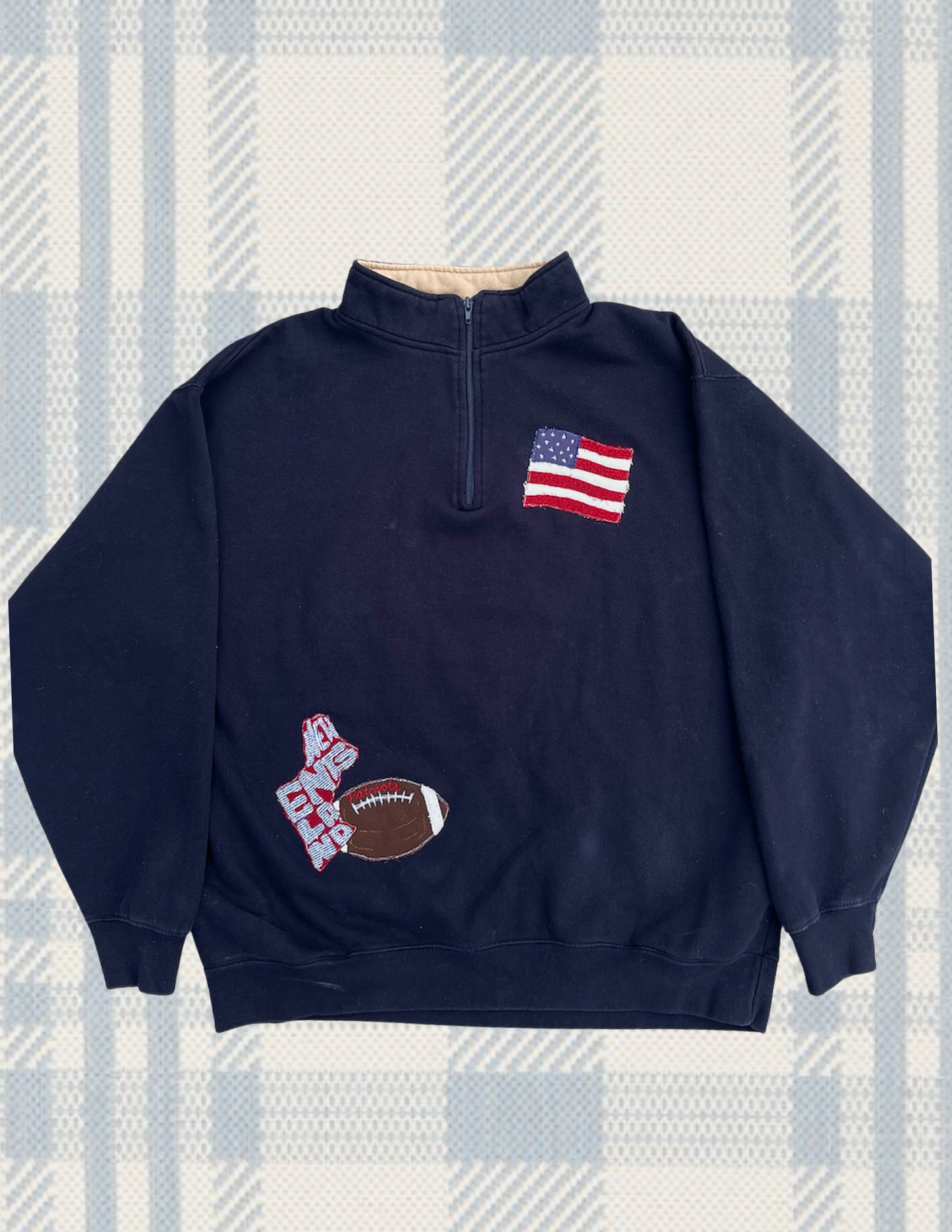 New England Patch Quarter Zip (L)