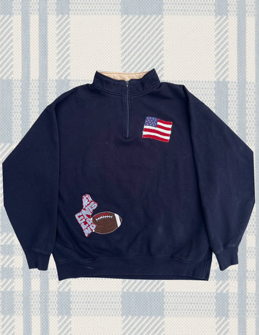 New England Patch Quarter Zip (L)