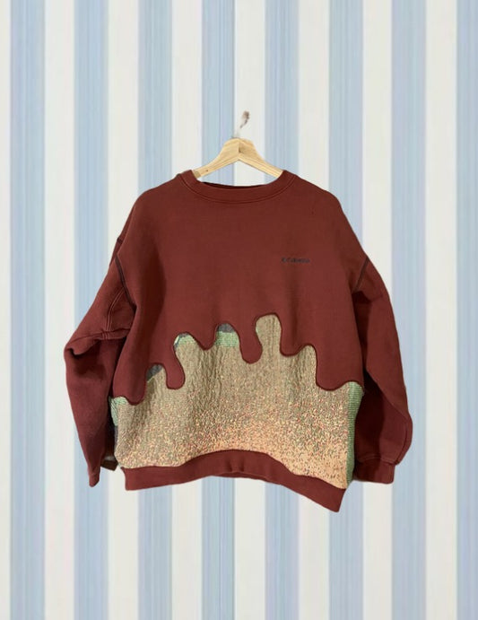Maroon Upcycled Crew