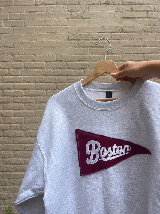 Vintage Inspired Boston Crew