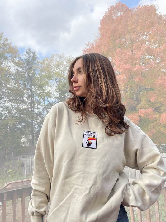 Vintage Vibe Guinness Embroidered Crewneck (M)