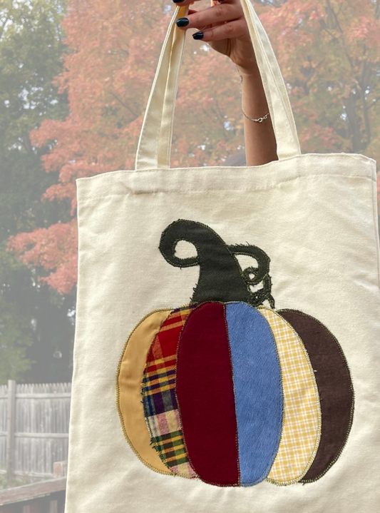 Patchwork Pumpkin Tote