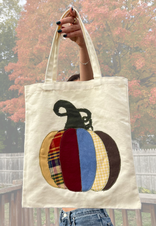 Patchwork Pumpkin Tote