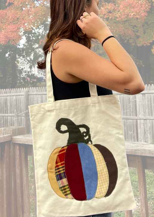 Patchwork Pumpkin Tote