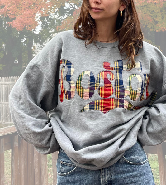 Oversized Vintage Inspired Boston Crew (XXL)