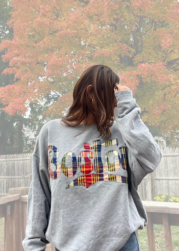 Oversized Vintage Inspired Boston Crew (XXL)