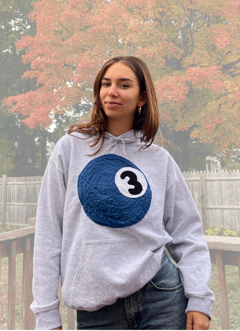 Blue 3 Ball Hoodie (M)