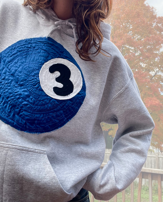 Blue 3 Ball Hoodie (M)