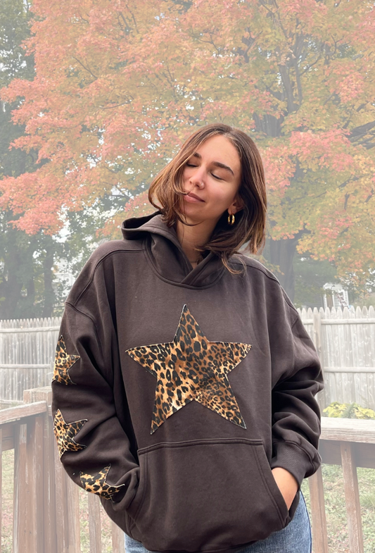 Leopard Star Hoodie (M)