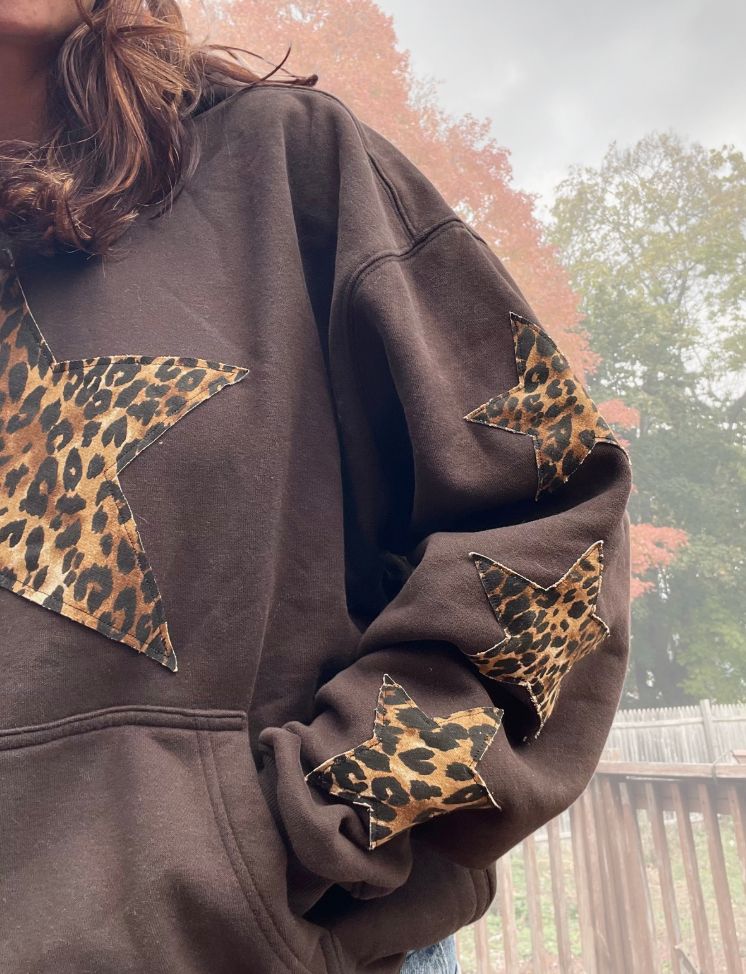 Leopard Star Hoodie (M)