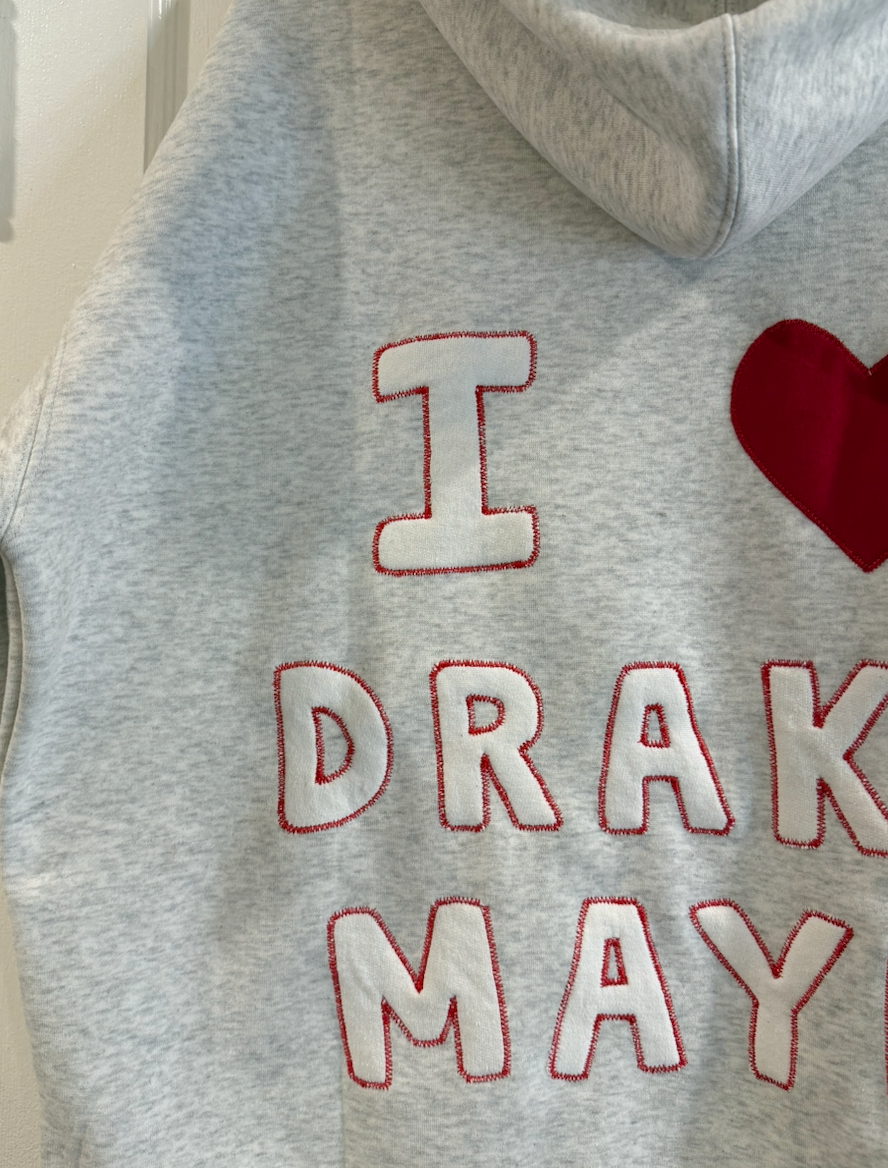 I <3 Drake Maye Hoodie (L)