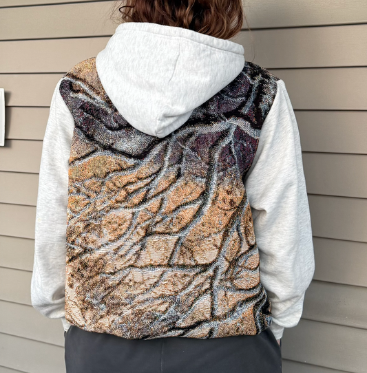 Snow Scene Blanket Hoodie (L)