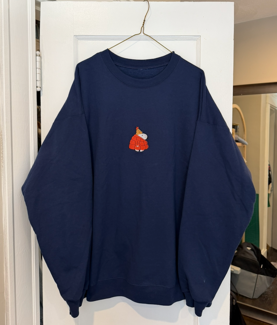 Snoopy Embroidered Crew (XL)